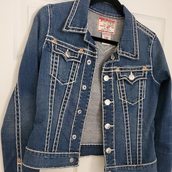 True Religion Womens Jean Jacket - M - Picture 6 of 6